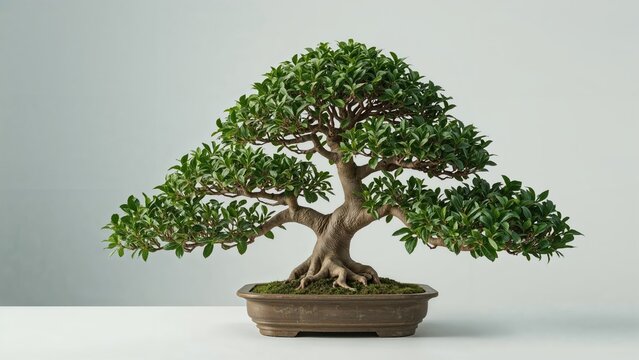 Indoor beauty: Ficus retusa cv. Panda bonsai plant