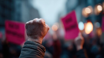 City crowd demonstration social media and collective voices