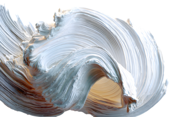 Dynamic abstract white paint swirl texture captures movement and light, perfect for modern design and artistic backgrounds