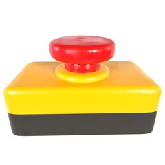 Colorful rubber stamp isolated on transparent