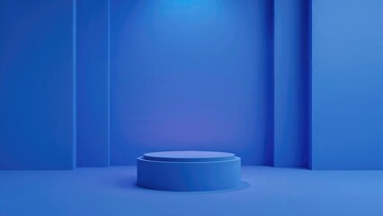 3D showcase background featuring an empty product layout