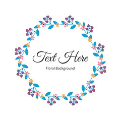 Luxury Botanical Floral Frame on White Background