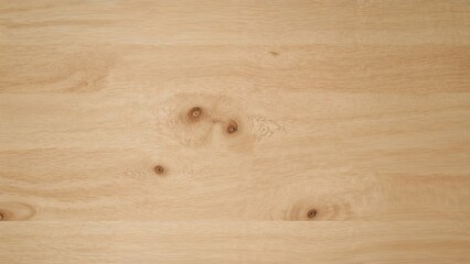 Wooden surface with natural patterns, aerial view of light timber background.