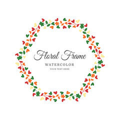 Decorative Floral Border Frame for Wedding and Invitation Design