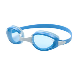 Blue swimming goggles isolated on transparent background