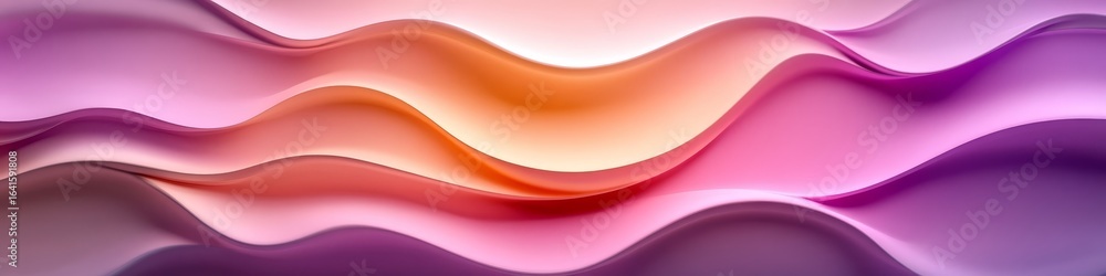 Poster elegant wavy lines blending soft textures and gradient curves for a modern background design
