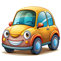 Happy Little Yellow Car