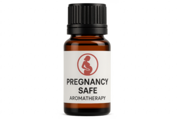 Pregnancy Safe Aromatherapy Essential Oil Bottle with Transparent Background