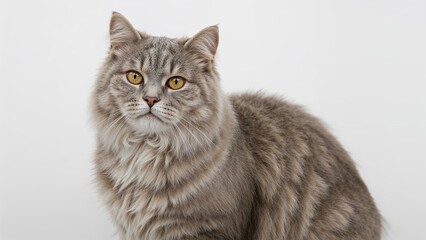 Obraz premium Isolated image of a lovely domestic feline