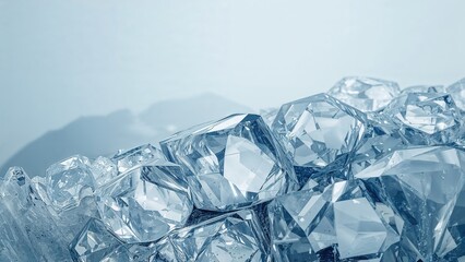 Obraz premium Abstract design on a crystal-clear backdrop