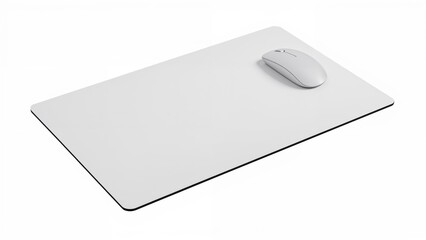 Plain mouse pad for displaying custom branding or graphics