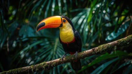Fototapeta premium Colorful Depiction of a Unique Toucan Species