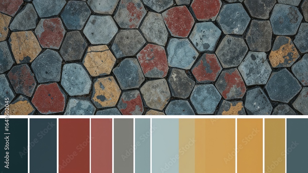 Poster Swatch collection displaying coordinated and complementary colors