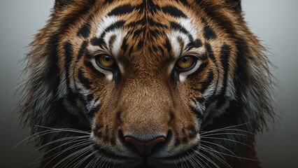 Naklejka premium Assortment isolated on white background with clipping path included. The entity gazes at its prey. Hunting motif.