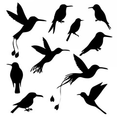 Hummingbird Silhouettes Colle...