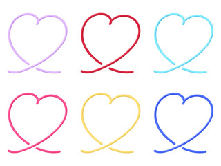 かわいいくるりんハートフレームセット