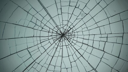 Obraz premium Close-up view of wrinkles and cracks on an LCD screen glass with a detailed patterned backdrop