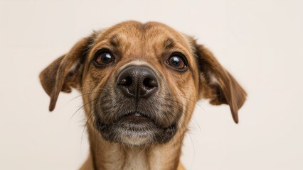 Obraz premium Close-up shot focusing on a dog's face