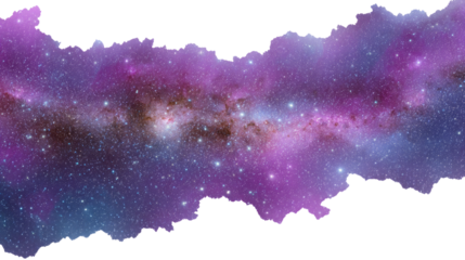 Celestial Nebula in a Sea of Stars: A cosmic landscape showcasing a vibrant nebula, radiating with an ethereal display of purples and blues, alongside the twinkling brilliance of countless stars. 
