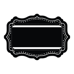 Event planner element isolated place card on white background