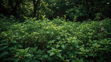 Obraz premium Thick Greenery in Natural Woods