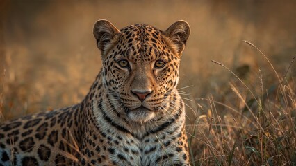 Feline creature of the open savannah wilderness