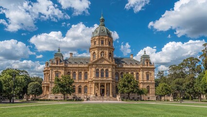 Obraz premium Historic court building in a provincial setting