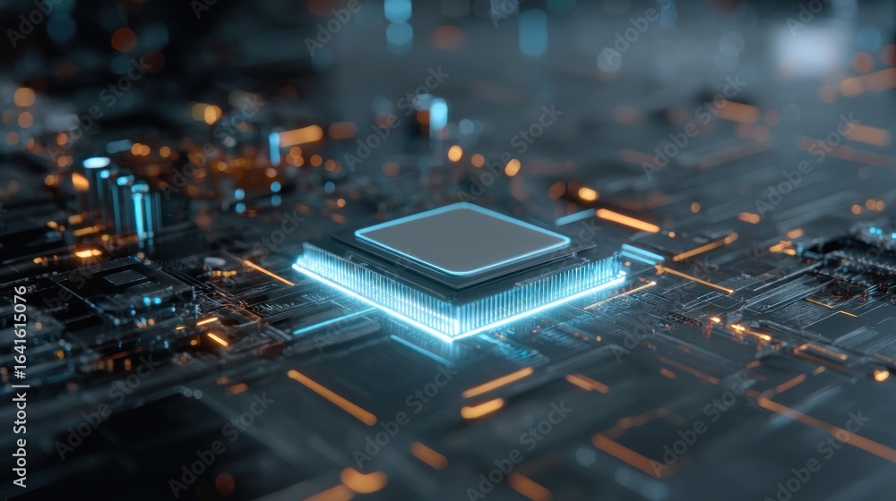 Poster tech processor chip