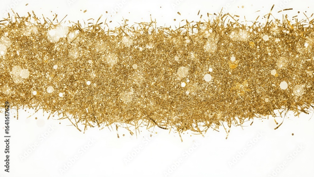 Poster festive gold sparkle pattern with abstract bokeh design