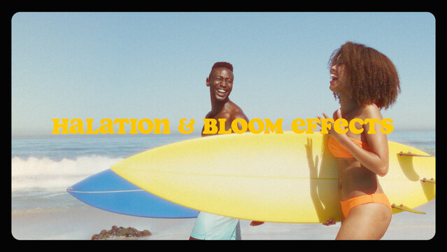 Halation Bloom Letterbox Overlays