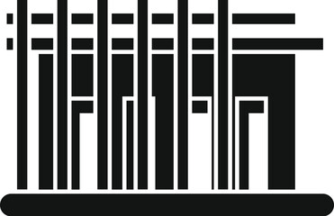 Architectural design showcasing a building under construction, emphasizing scaffolding, beams, and modern design principles