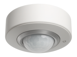 Ceiling-mounted occupancy sensor with a low-profile design and PIR technology