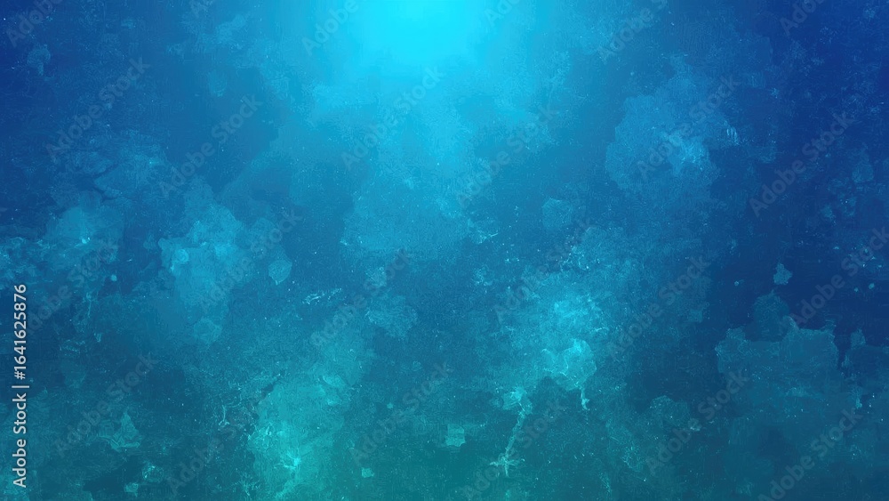 Poster design with blue gradient and noise filter texture