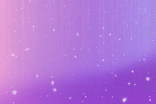 Dreamy purple starry sky with shimmering stars and magical glow for fantasy or children's themes