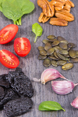 Healthy food containing natural selenium, fiber and other vitamins and minerals