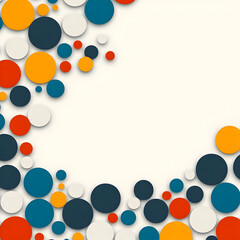 Abstract Background Illustration Colorful Circles Design