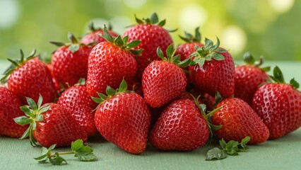 Sweet succulent strawberries
