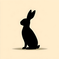 Illustration - Silhouette Rabbit Animal Wildlife Nature