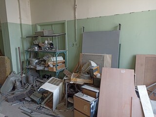 working in the office