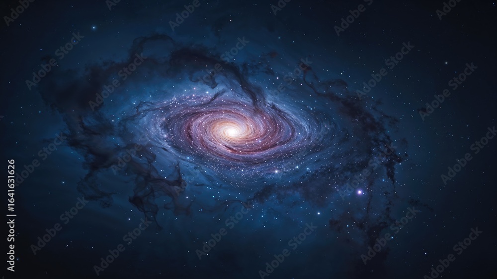 Canvas Prints veil of fog on a shining celestial scene