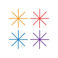 Fototapeta premium vector illustration of a star