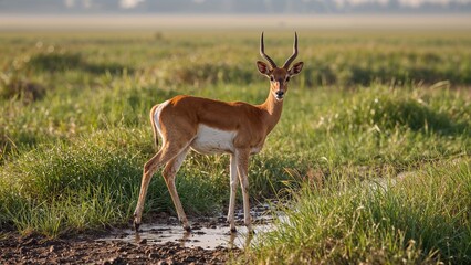 Wildlife on submerged plains