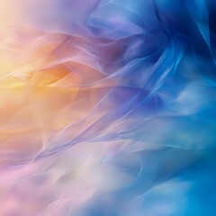 Obraz premium Ethereal Drift Gentle ethereal flows of light that create a tranquil abstract scene soft and serene