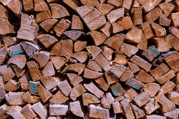 Firewood Texture Close-up