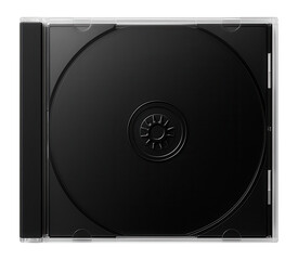 Double CD jewel case with clear front and opaque black back for two-disc albums