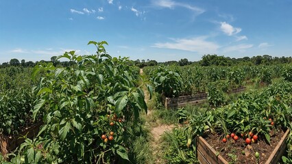 Cultivating various kinds of salad greens from organic starters