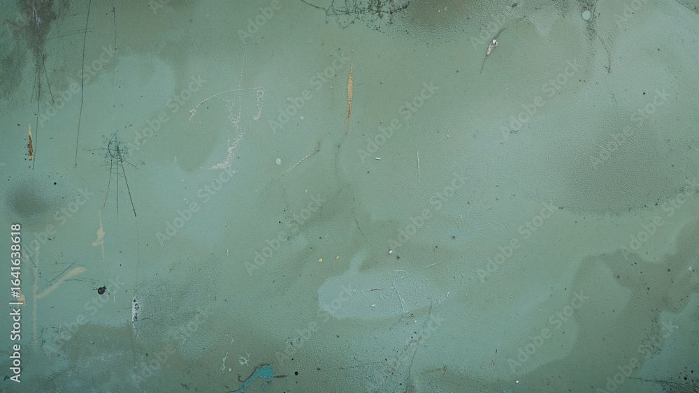 Poster scratched and scribbled green wall texture ideal for creating distressed and aged design elements