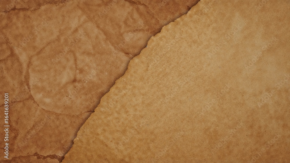 Aufkleber rustic brown paper with distressed creases and unique texture. dusty kraft wrapping sheet. creative 