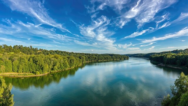 A serene lake located near the southeastern border, along the Feher-Koros river.
