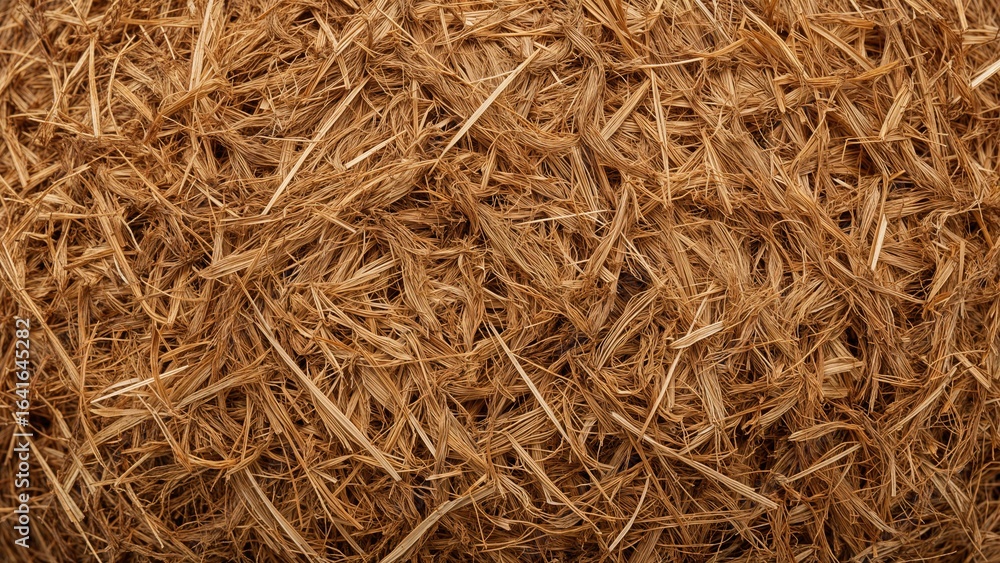 Poster macro image highlighting textured organic fibers with a warm color palette